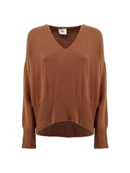 Maglione scollo a V modello scatola