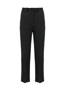 Flare cropped trousers