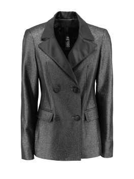 Lurex double-breasted blazer