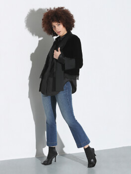 Giacca corta in velluto - 3