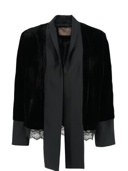 Short velvet jacket