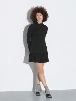 Short dress with fringes - 3