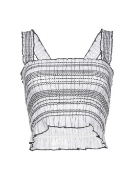 Crop top a righe