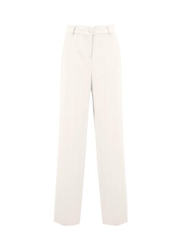 High-waisted trousers with wide leg