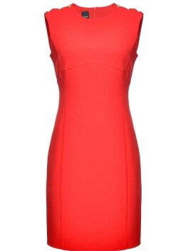 Sheath dress with golden buttons