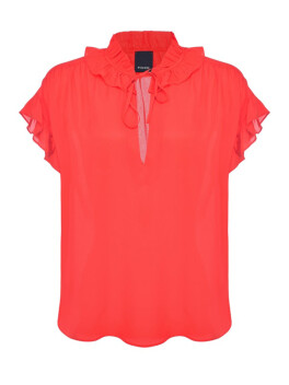 Blusa senza maniche con rouches