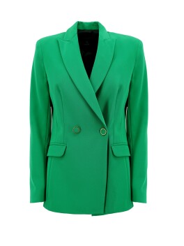 Double-breasted blazer in technical cady