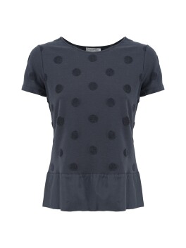 T-Shirt mezza manica con pois