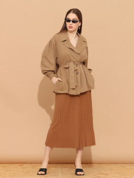 Pleated knit skirt - 3