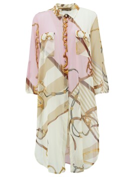 Patterned shirt model caftan