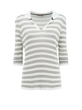 Striped polo shirt