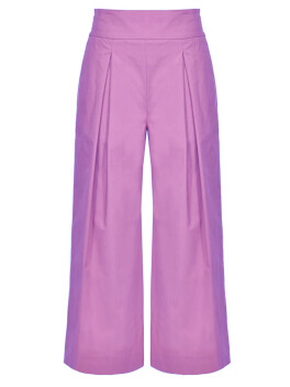 Poplin culotte trousers