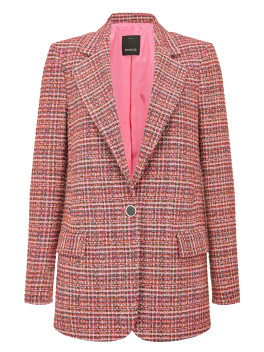 Patterned bouclé blazer