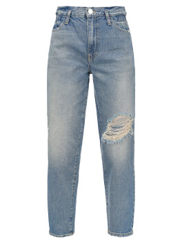 Jeans mom-fit con strappi