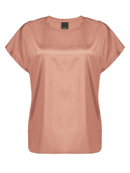 Blusa in satin stretch