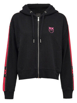 Sweatshirt with zip and hood