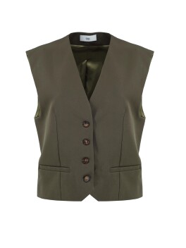 Vest with buttons