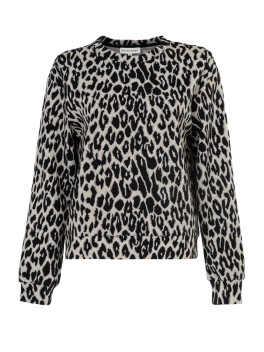 Maglia a trama animalier