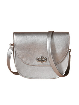 Tolfa model bag in silver leather