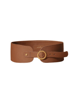 High leather belt