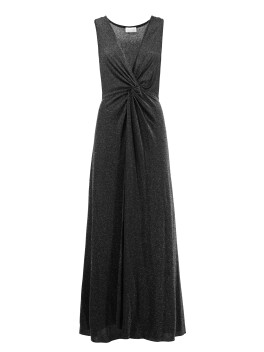 Elegant dress with knot drape