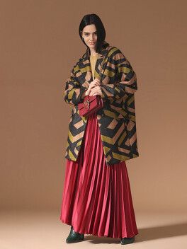 Cappotto fantasia geometrica - 3