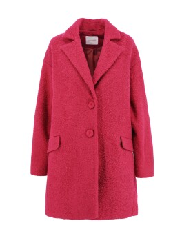 Solid color two-button coat