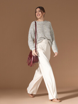 Borsa modello tolfa con frange - 3