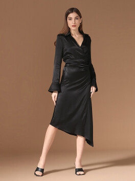 Vestito midi incrociato - 3