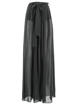 Lurex pinstripe palazzo trousers