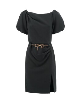 Sheath dress with belt