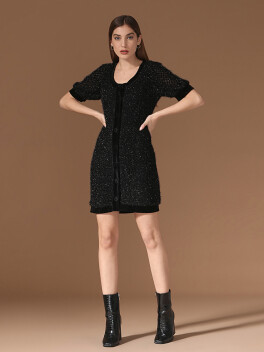 Lurex knit dress - 3