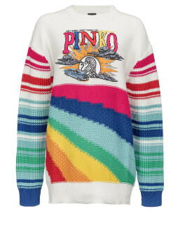 Rainbow maxi sweater